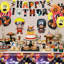 Ensemble de 29 articles de fête d'anniversaire Naruto, ensemble de décorations de fête pour enfants Naruto