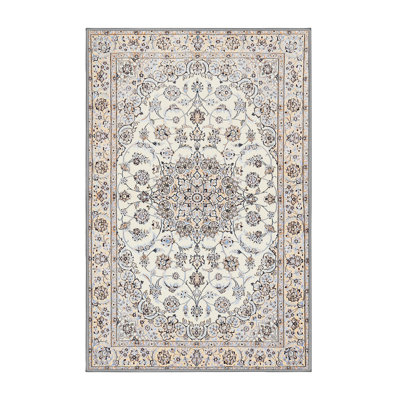 Tapis bleu/gris traditionnel Vangilder