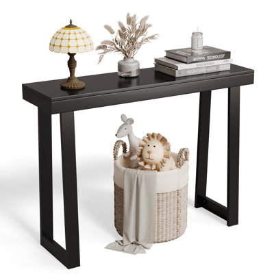Nature Modern Console Table Solid Wood For Entryway Or Hallway Decor
