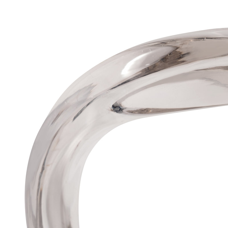Decorative Antler Frosted Glass Figurine for Home Decor – Contemporay Decorative Object Suitable for Entryway Table Accent and Living Room Decoration