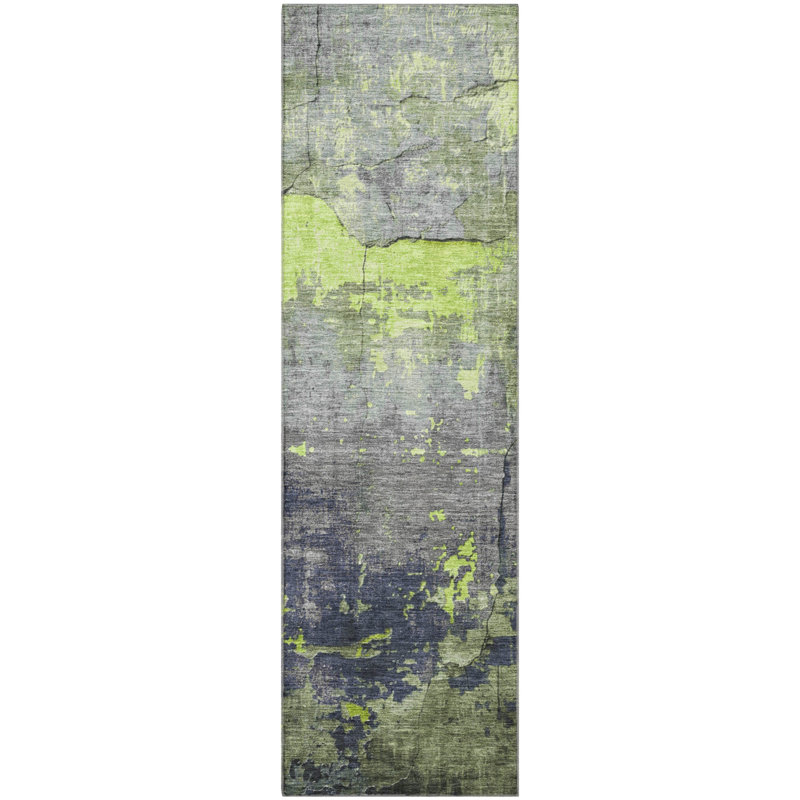 Premium Machine Washable Larrison AMF1780 Modern Rug, Runner 2'3" x 7'6"