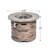 Cliff Round Concrete Propane Smokeless Fire Pit Table with Hidden Fuel Tank