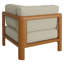 Chaise d'angle modulaire d'extérieur Peasnell en teck couleur sable-1970962039
