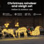 vidaXL LED Reindeers Fabric-1806913906