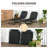 Outsunny 2 Piece Folding Chaise Lounge Pool Chairs, Outdoor Sun Tanning Chairs With 5-Level Reclining Back, Steel Frame For Beach, Yard, Patio-1092967231