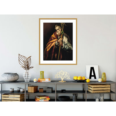 St. Jude Thaddeus par El Greco - Estampe numérique encadrée