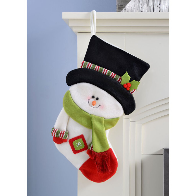 3D Snowman Christmas Stocking