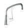 Single Hole with Single Control Faucet with 12" Arc Tube Spout 6" Wristblade Handle Chrome