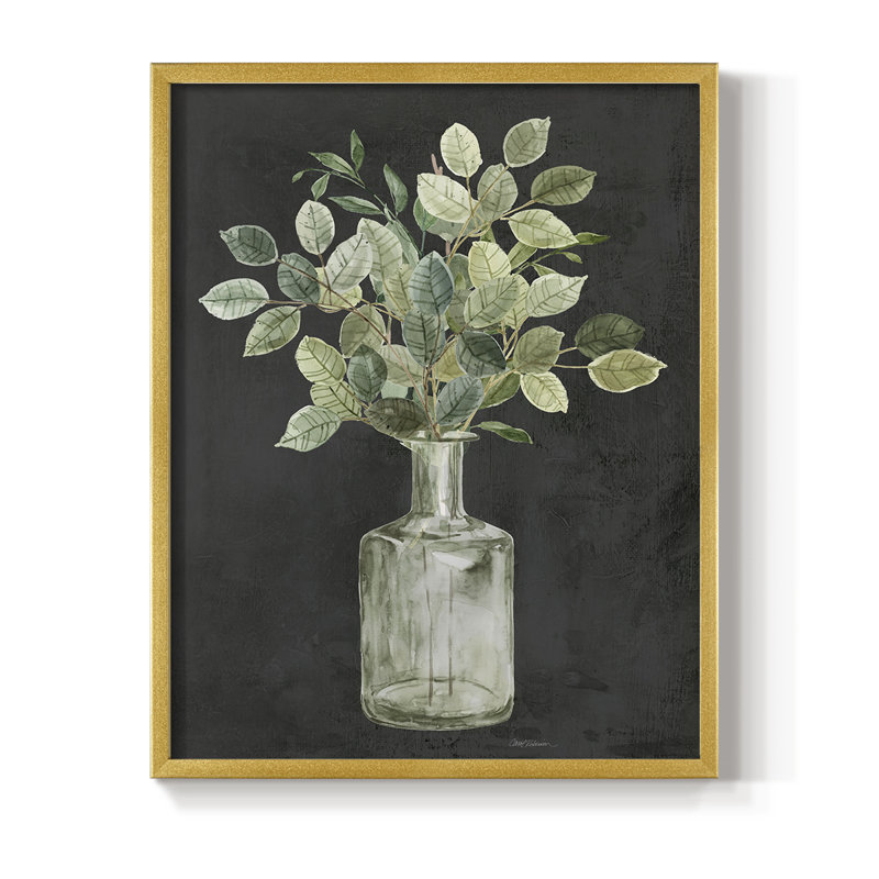 Artisanal Bouquet II Framed Print - Solid Wood, 10" H x 8" W