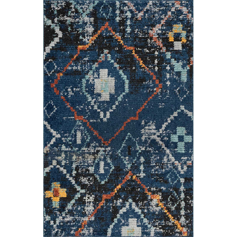 Victorville Abstract Indoor Rug, Rectangle 5' x 8'
