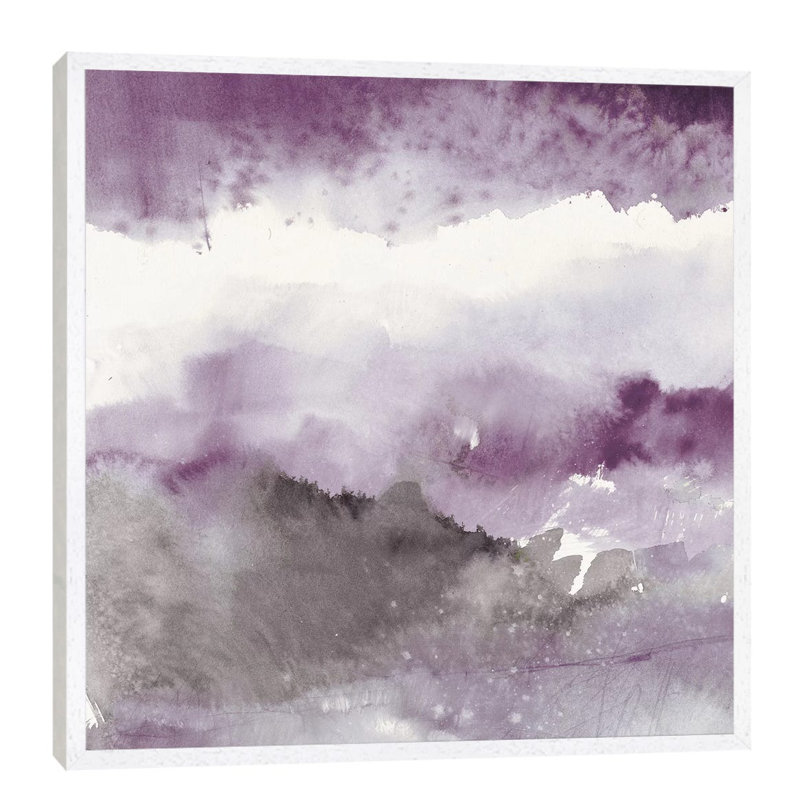Midnight At The Lake III by Mike Schick - Painting on Canvas, Wrapped Canvas, 30.48 cm H x 30.48 cm W