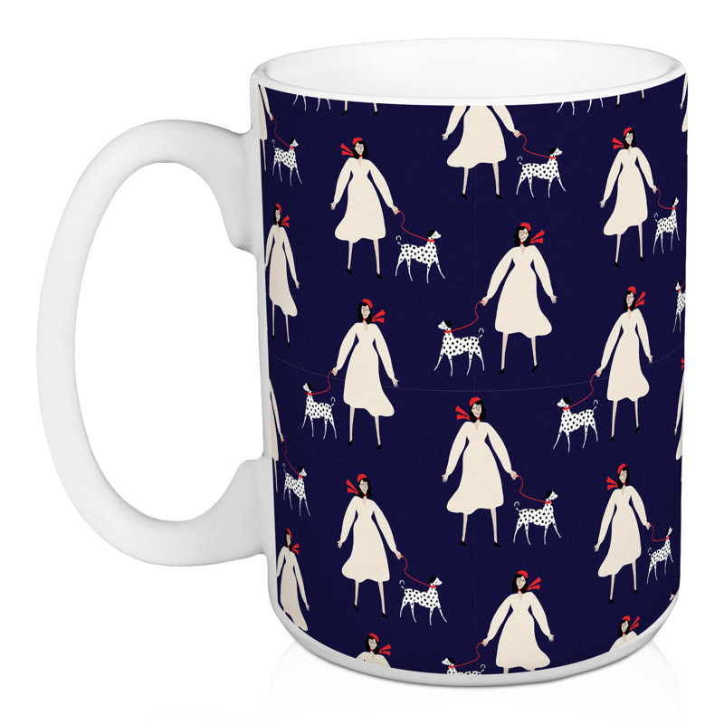 Tasse française pour femme et chien