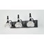 Luminaire de salle de bain moderne en cristal noir avec luminaires de salle de bain rétro en cristal rétro (ensemble de 2)-599604150