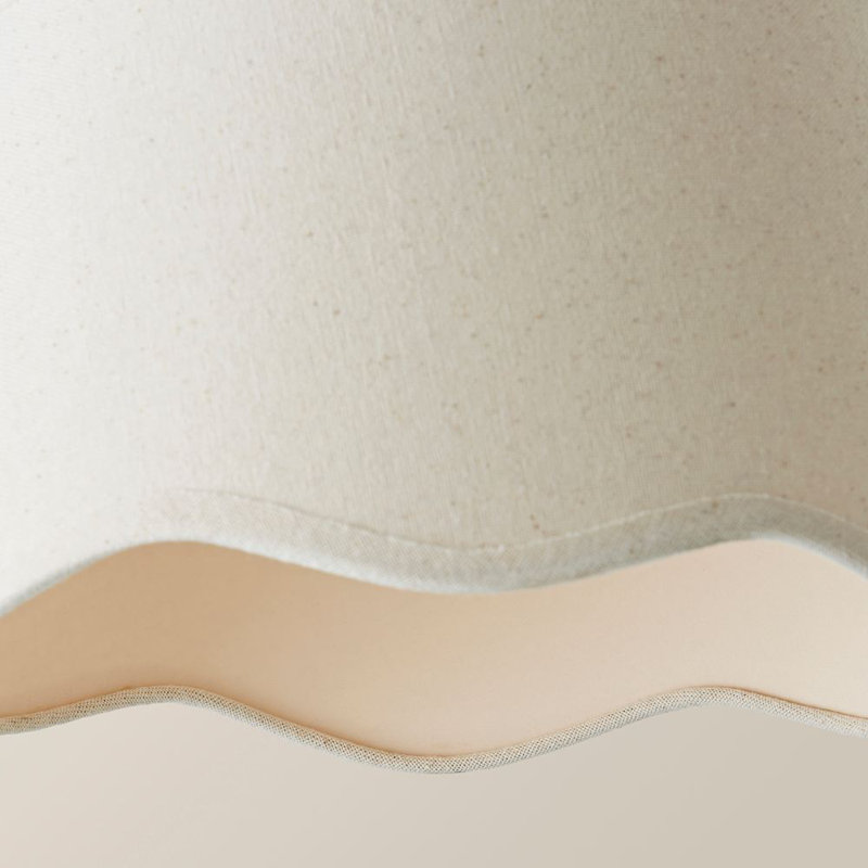 Alazar Empire Lamp Shade ( Slip-On ), 15cm H x 25cm W x 25cm D, Cream