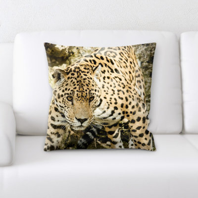 Coussin de jeté jaguar