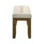 Banc moderne sur mesure 1pc recouvert de tissu neutre doux pour la salle à manger, siège, hauteur du produit 20,1 po, traditionnel avec attrait de revêtement, 47,6 po Bigness
