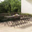 Chaises de bistro pliantes en poly rotin et acier-1580946976