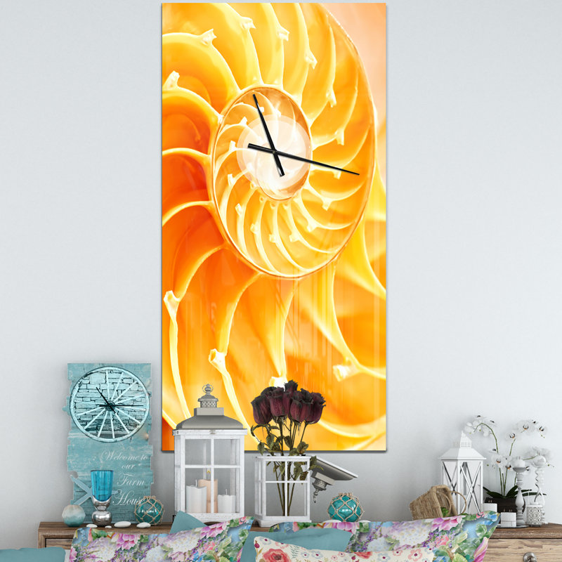 Horloge murale surdimensionnée nautilus, Grand