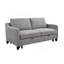 Canapé-lit convertible grand lit 69 po 3 en 1, canapé-lit futon moderne en tissu avec lit escamotable