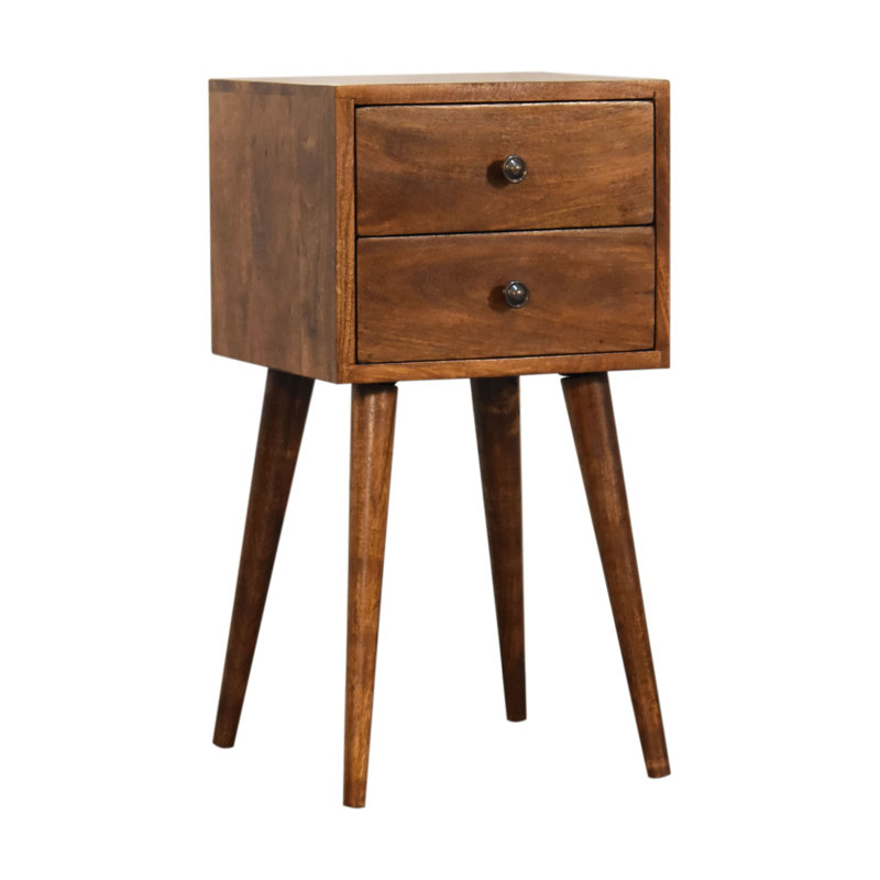 Lulie 30cm W Solid Wood Bedside Table