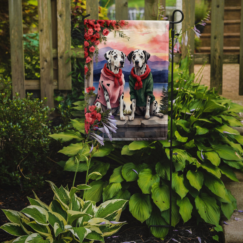 Drapeau pour chien double face en polyester H 15,5 po x l 11,25 po