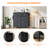 Sienna-Marie 10-Drawer Dresser for Bedroom with Side Pockets & Hooks, Wide Chest of Drawers with Fabric Bins & Metal Frame, Storage Organizer for Closet, Living Room, Dorm, Rustic Wood Top-72394619