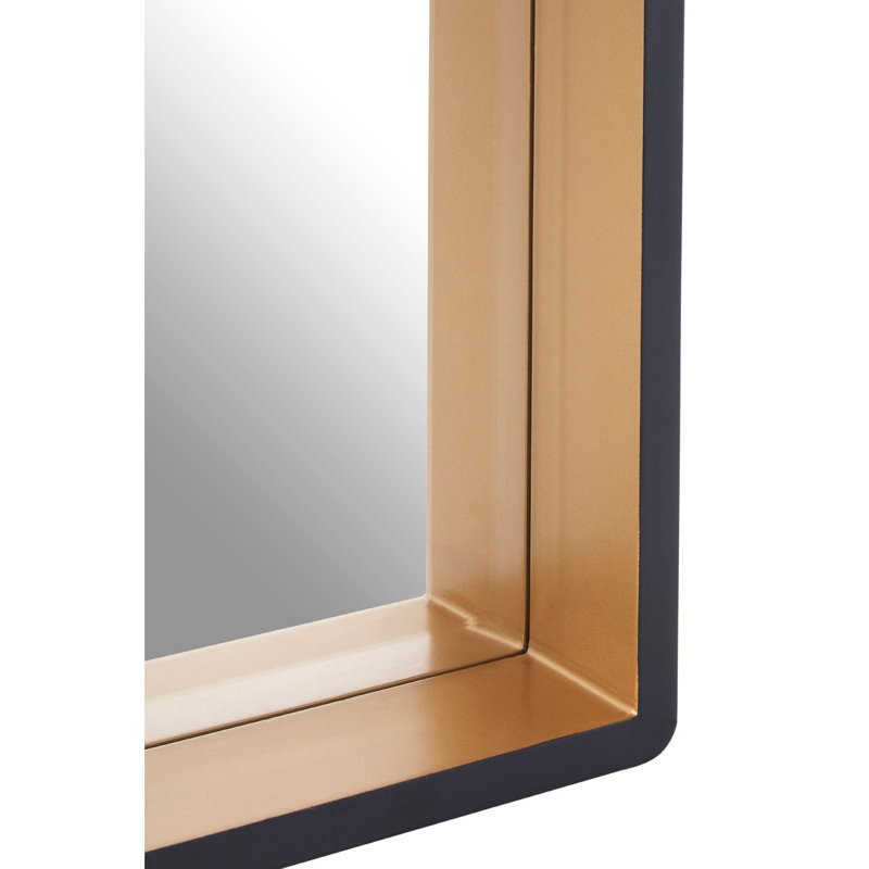 Annalise Manufactured Solid Wood Concave Wall Mirror, 54cm H x 54cm W