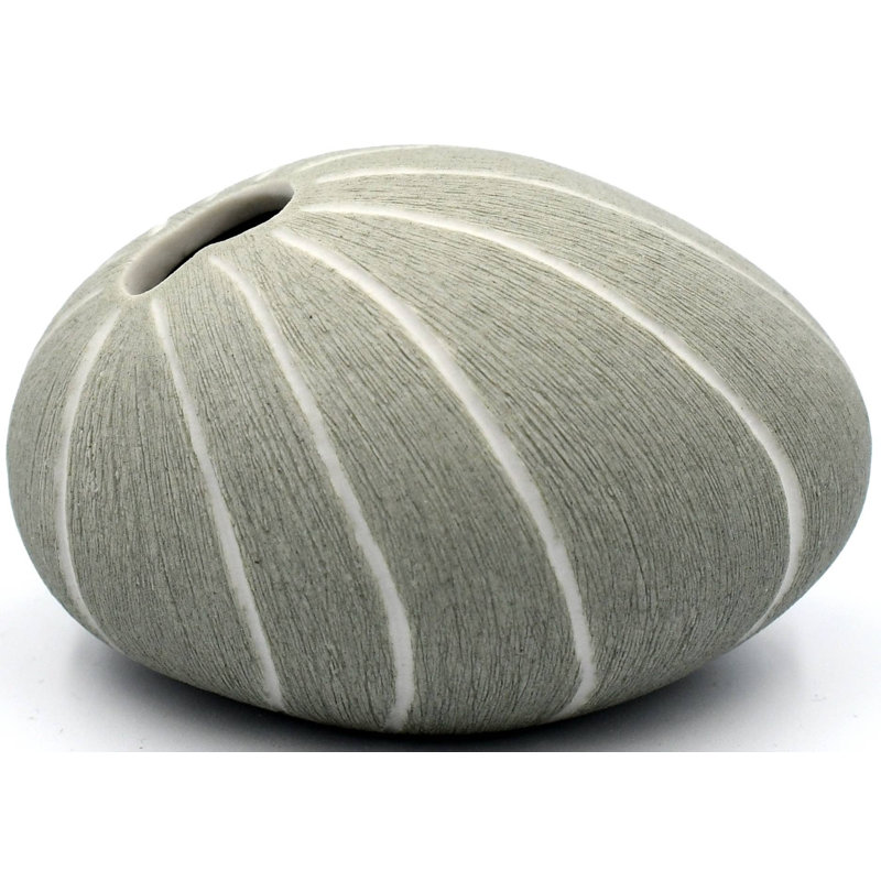 Aubriyana Handmade Table Vase, Gray