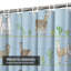 Rideau de douche imperméable en forme de cactus abstrait avec 12 crochets-1817552828