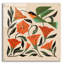 Art mural épique «Hummingbird and Trumpet Flowers» par Renea L. Thull, 36 po x 36 po-10972952