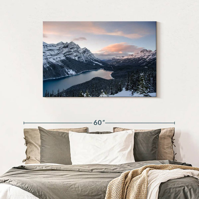 Kerrick, Banff sous la neige, H 30 po x l 45 po