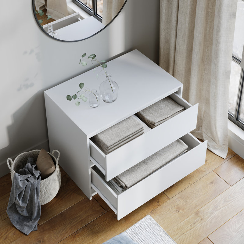 Solid Wood Rectangle Accent Chest, White