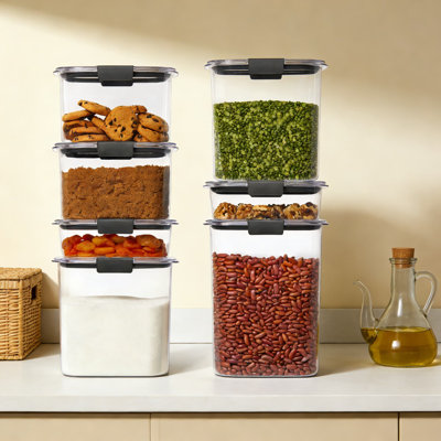 Ensemble de contenants hermétiques pour la conservation des aliments, organisateurs de garde-manger étanches sans BPA, contenants en plastique transparents allant au lave-vaisselle avec couvercles verrouillables