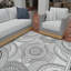 Tapis blanc et noir Aucun-1163620590