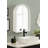 Herenshaw Wooden Arched Vanity Cabinet with Mirror