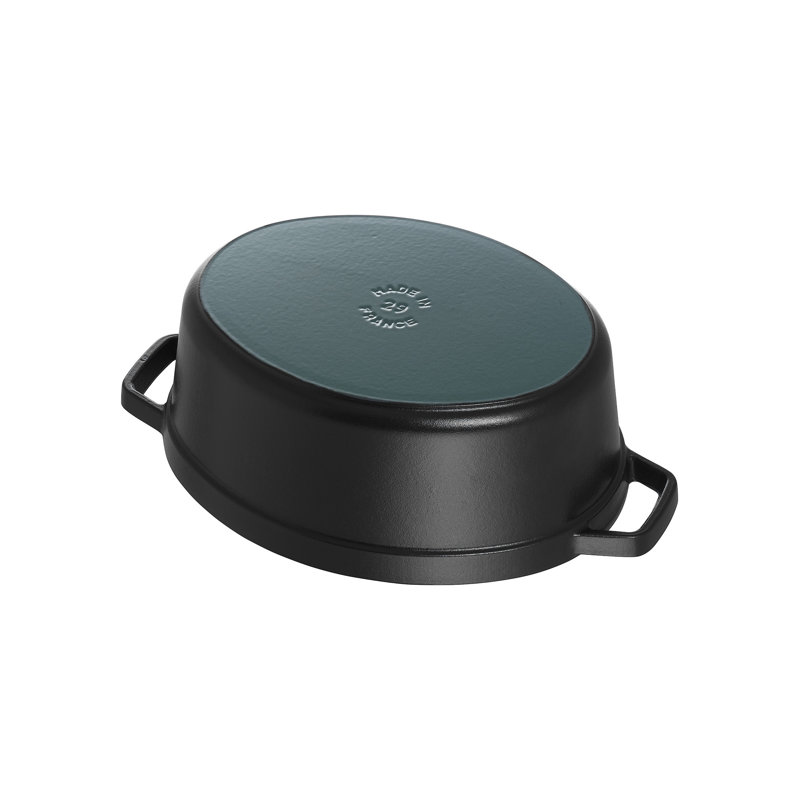 STAUB Oval Cast Iron Cocotte, Black, 15cm