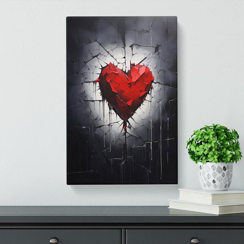 Love He Hard Edge - No Frame Print, 76cm H x 50cm W x 3cm D