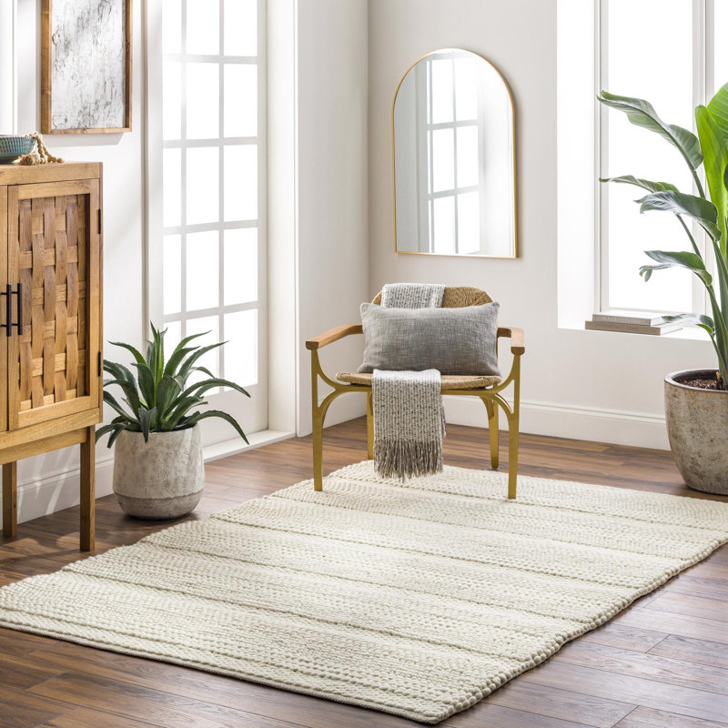 Tapis rectangulaire en laine Agace, Rectangle 8 pi x 10 pi