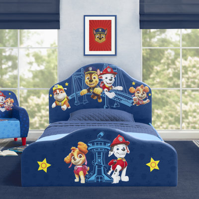 PAW Patrol Upholstered Twin Bed By Delta Children, Blue by Delta Children