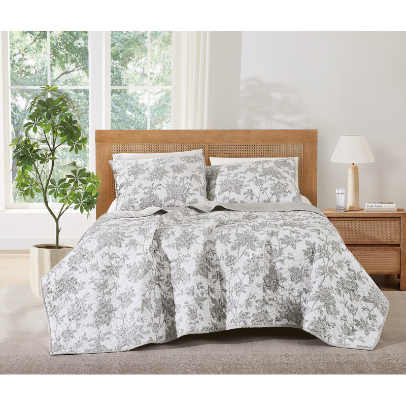 Ensemble de courtepointe Brooklyn Loom Mila, Courtepointe pour lit simple + 1 taie décorative 