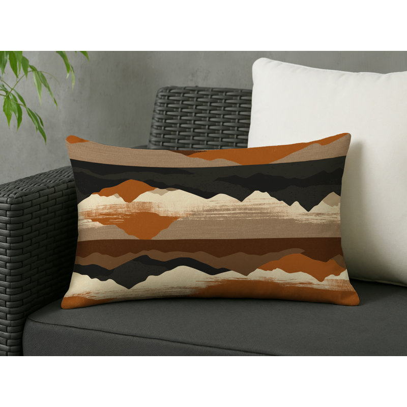 Aurora Rise Indoor And Outdoor Throw Pillow, Rectangle 14"H x 20"W