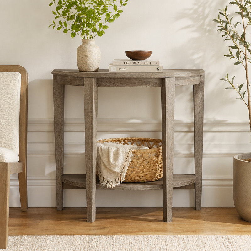 Table d'appoint, console, vestibule, étroit, canapé, salon, chambre à coucher, stratifié brun, contemporain, moderne