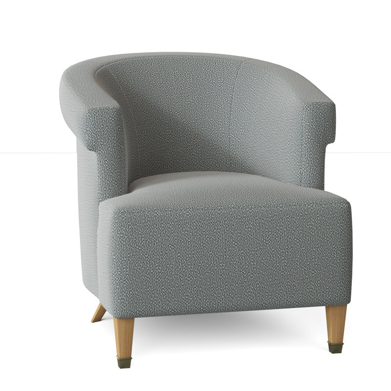 Madame Barrel Chair, Maya Cyan, Amber