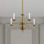 Lustre classique à 6 lumières de style bougie Benedetto-28328523-62820058