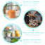 Argon Tableware 5pc Scandi Storage Jar Set with Leather Loop Lids