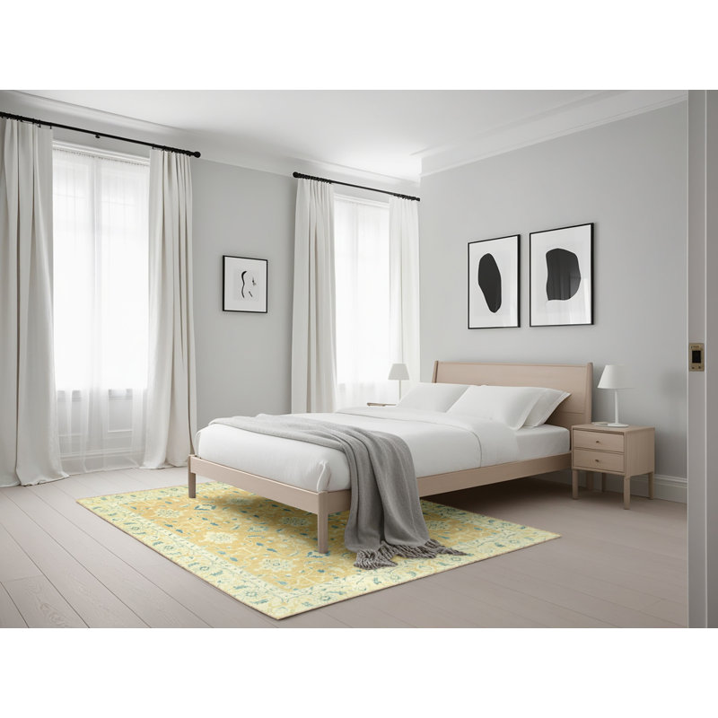 Tapis décoratif multicolore à motif abstrait, Rectangle 5 pi x 7 pi