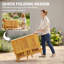 Rectangle Solid Wood Patio Dining Set