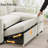 Ebern Designs 81" Convertible L Shaped Couch Sofa Sleeper With Reversible Chaise With Storage And Side Pockets-649564512