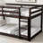 Hedra Twin Over Twin Bunk Bed With Ladder And Storage, Solid Rubber Wood Construction-115753752