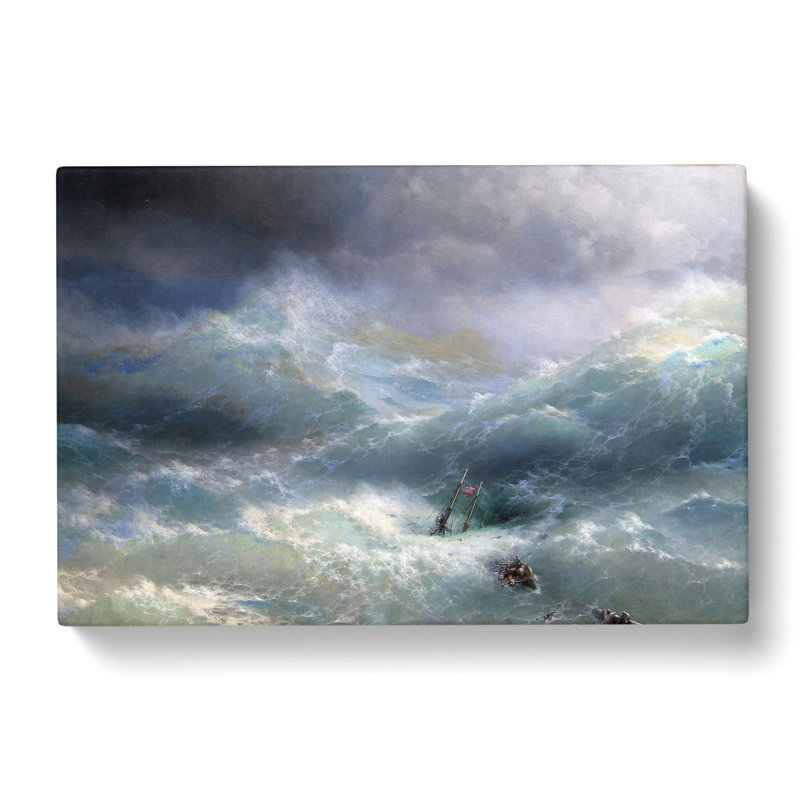 The Wave by Ivan Aivazovsky - Wrapped Canvas, 40cm H x 60cm W x 3cm D